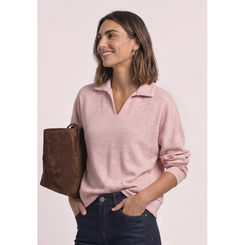Street One Polo Shirt Vintage Blush