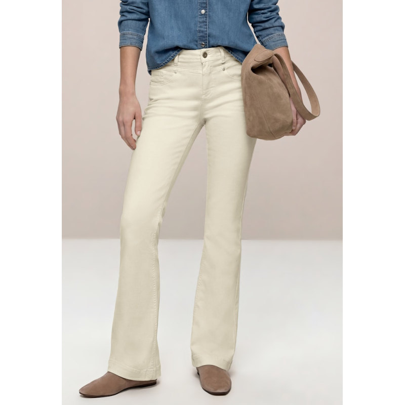 Street One Jeans Boot Blaire Ecru Washed