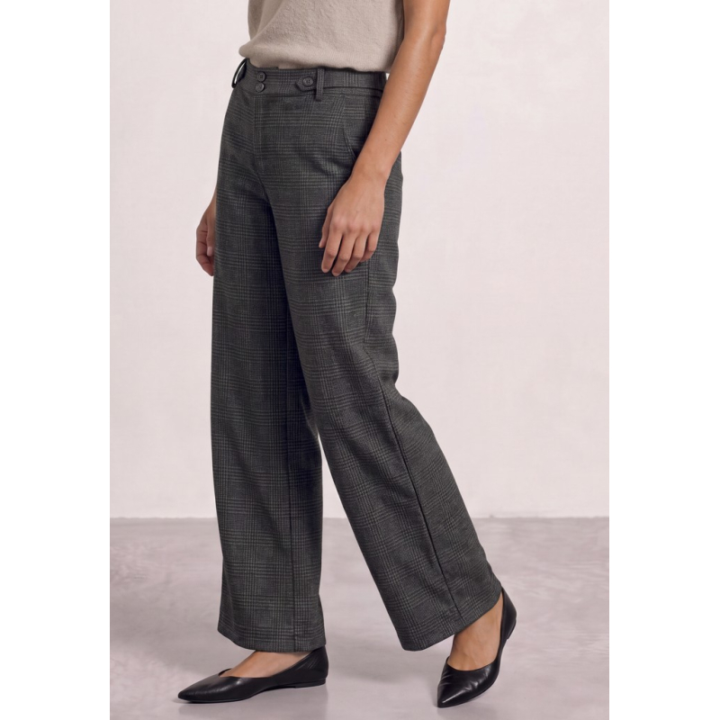 Street One Broek Emee Checked Black