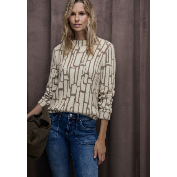 Street One Trui Fluffy Soft Beige