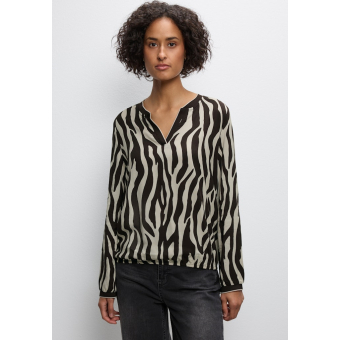 Street One Blouse Top Deep Roast Brown