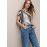 Street One Shirt Knit Striped Espresso Brown