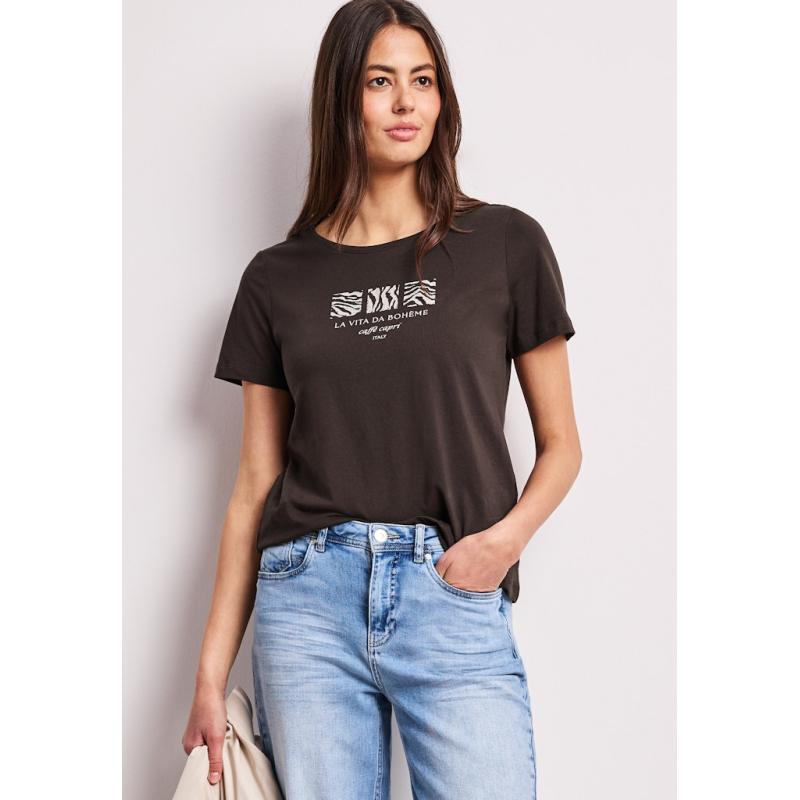 Street One T-Shirt La Vita Espresso Brown