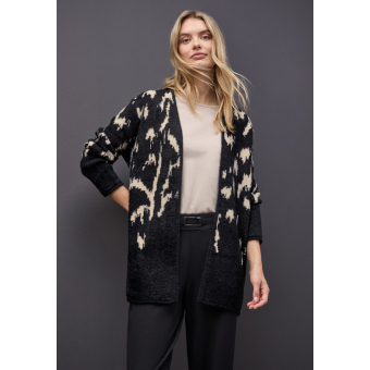 Street One Vest Jacquard Anthra Grey