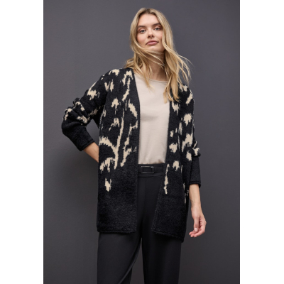 Street One Vest Jacquard Anthra Grey