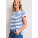 Street One Shirt Striped Drift Blue