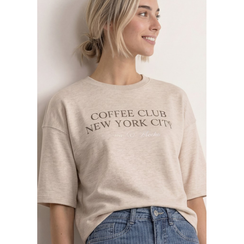 Street One Sweater NYC Clay Sand