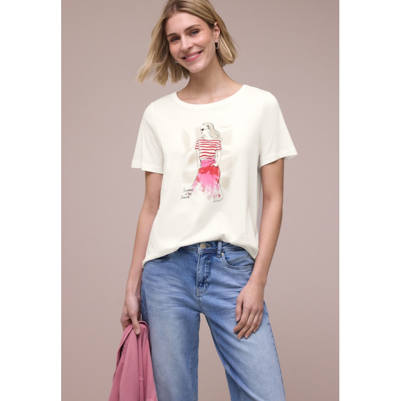 Street One T-Shirt Lady Off White