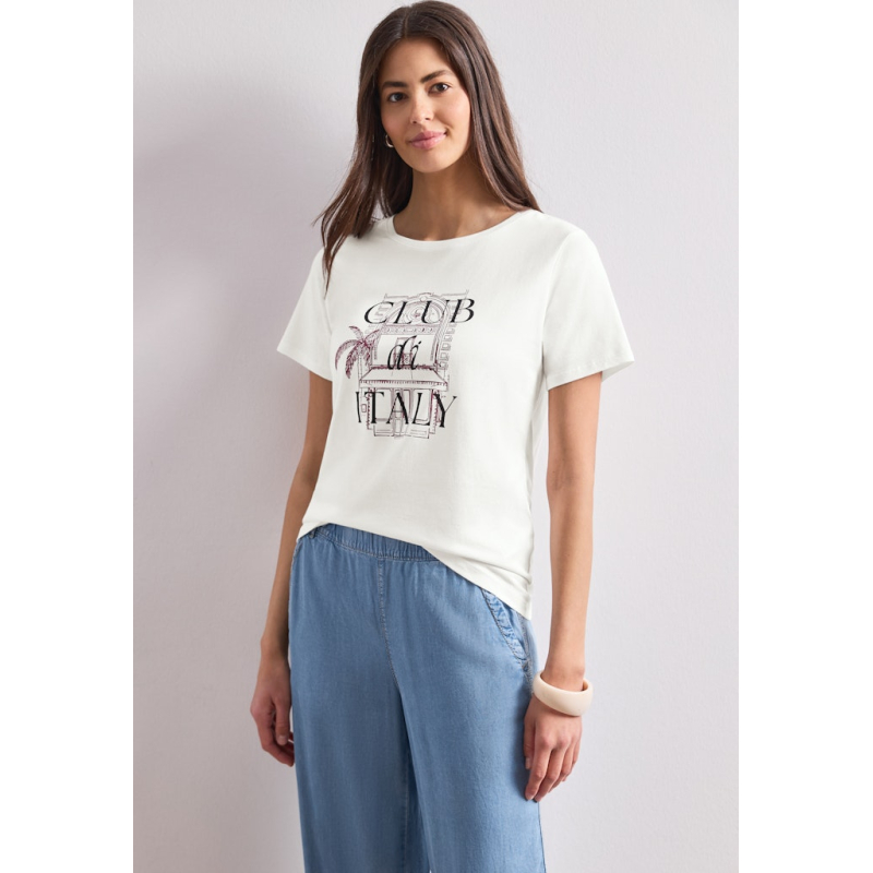 Street One T-Shirt Italy Off White
