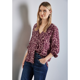 Street One Blouse Mulberry Red