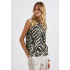 Street One Top Zebra Pine Grove Green