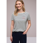 Street One Shirt Striped Shadowed Navy