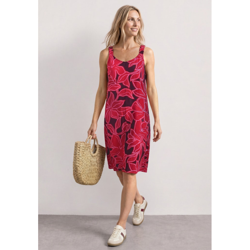 Street One Jurk Flower Salsa Red