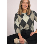 Street One Trui Argyle Armor Grey