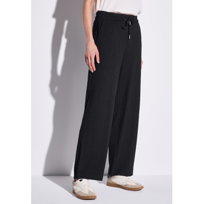 Street One Broek Crinkle Black Street One Broek Crinkle Black