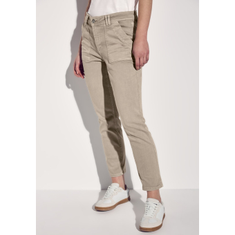 Street One Jeans Cargo Beige Washed