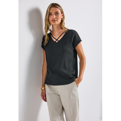 Street One Shirt Cross Pine Grove Green