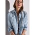 Street One Blouse Denim Light Blue Wash