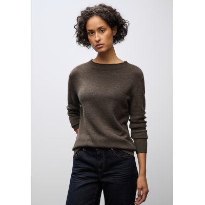 Street One Trui Rolled Dark Nomad Brown