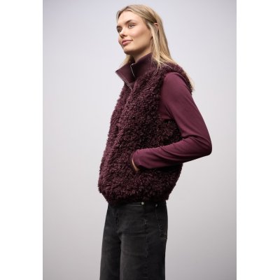 Street One Bodywarmer Fake Fur Jazz Berry