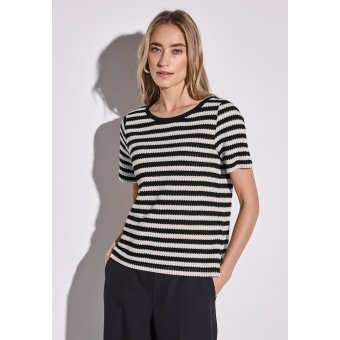 Street One Shirt Striped Black