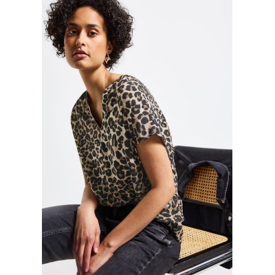 Street One Blouse Shirt Leopard Black Street One Blouse Shirt Leopard Black
