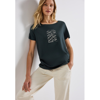 Street One T-Shirt Peace Pine Grove Green Street One T-Shirt Peace Pine Grove Green