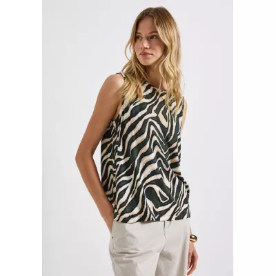 Street One Top Zebra Pine Grove Green