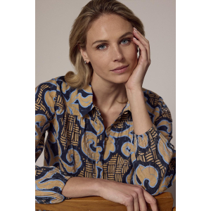 Tramontana Blouse Rococo Tie Blue