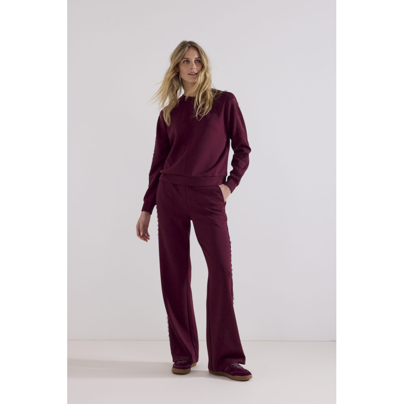 Tramontana Broek Sweat Lace Pomegranate