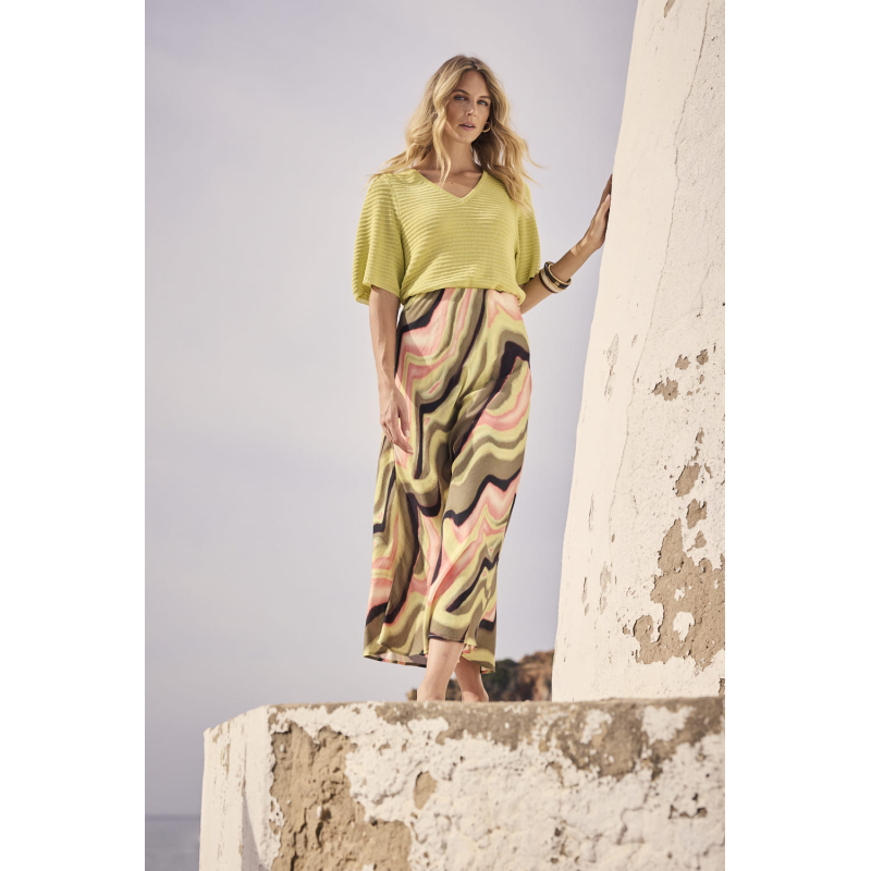 Tramontana Rok Sunset Desert Print Multi