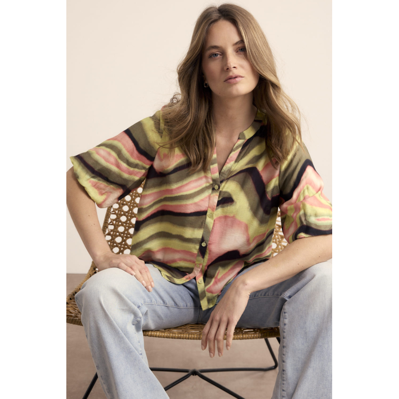 Tramontana Blouse Sunset Desert Print Multi