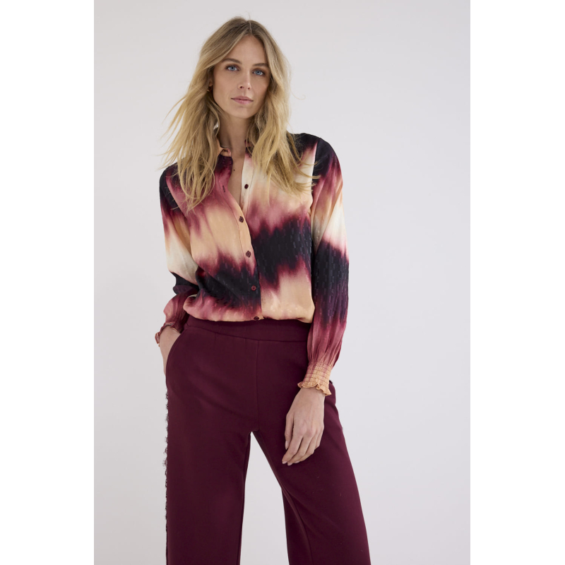 Tramontana Blouse Autumn Tie Dye Pomegranate