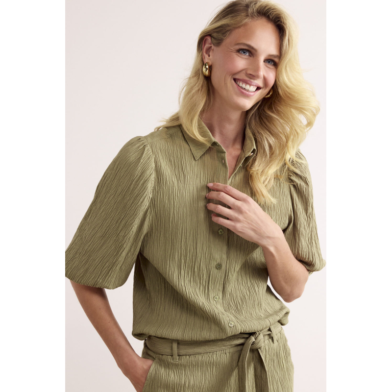 Tramontana Blouse Creased Aloe