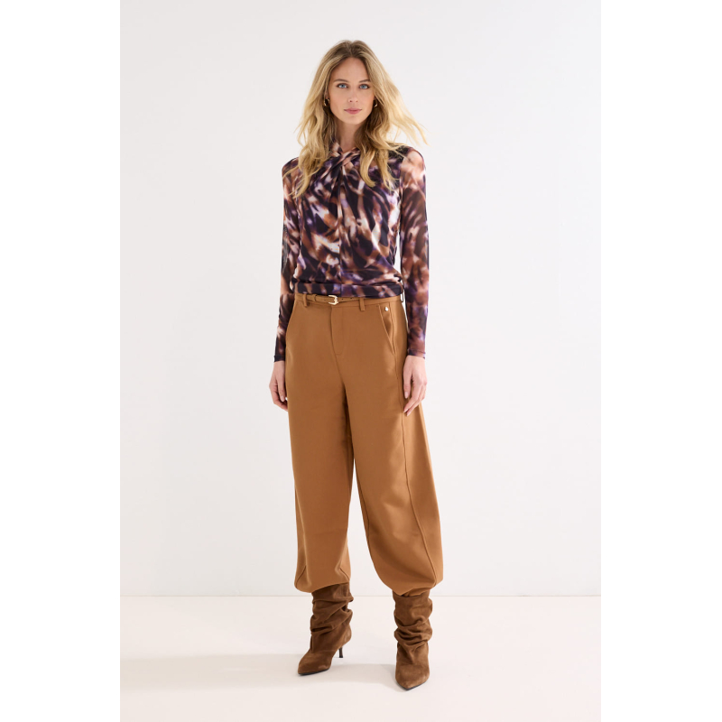 Tramontana Broek Barrel Cinnamon Melange
