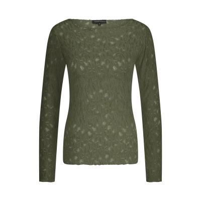 Tramontana Top Brushed Lace Moss