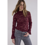 Tramontana Top Velvet Lace Pomegranate