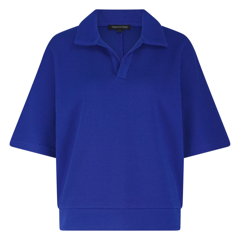 Tramontana Polo Top Structured Ink