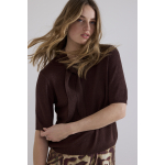 Tramontana Trui Top Shawl Chocolate