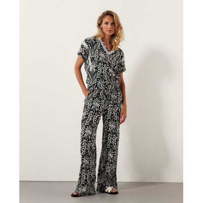Tramontana Broek Paradise White Black Tramontana Broek Paradise White Black