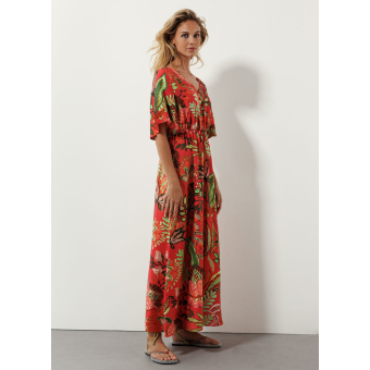 Tramontana Jurk Blooming Floral Corals