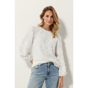 Tramontana Top Fancy Woven Off White