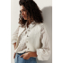 Tramontana Denim Gilet Lurex Off White