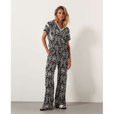 Tramontana Broek Paradise White Black Tramontana Broek Paradise White Black