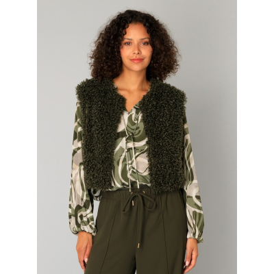 Yest Gilet Vestje Caroline Army Green