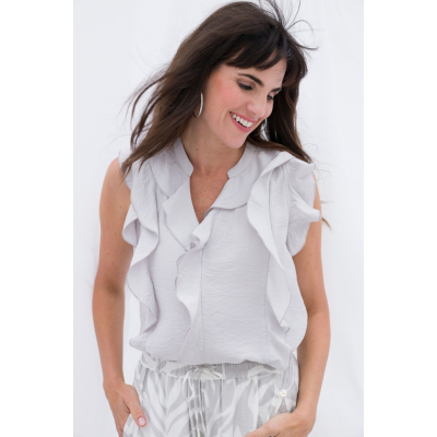 Yest Blouse Thalia Soft Grey Yest Blouse Thalia Soft Grey