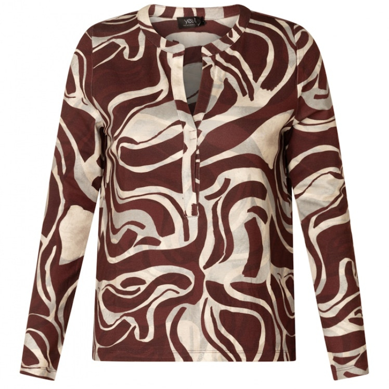 Yest Shirt Raissa Dark Bordeaux