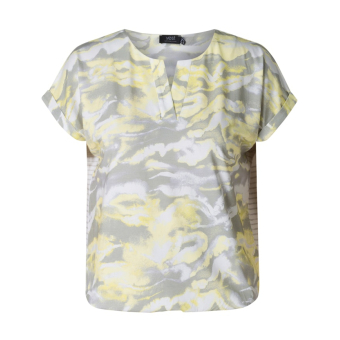 Yest Top Tamsin Soft Grey Multi