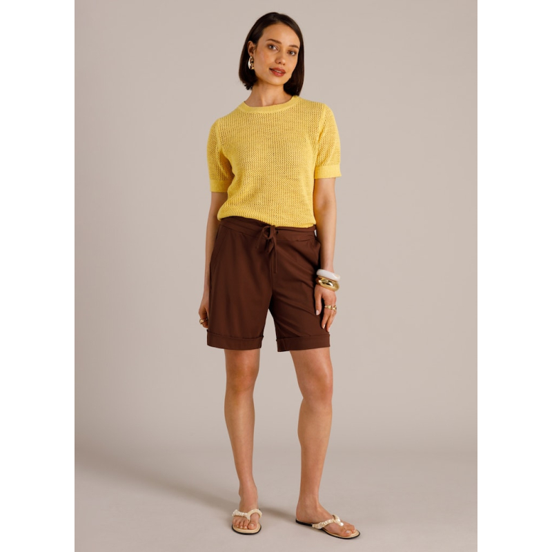 Yest Shorts Milena Coffee Brown