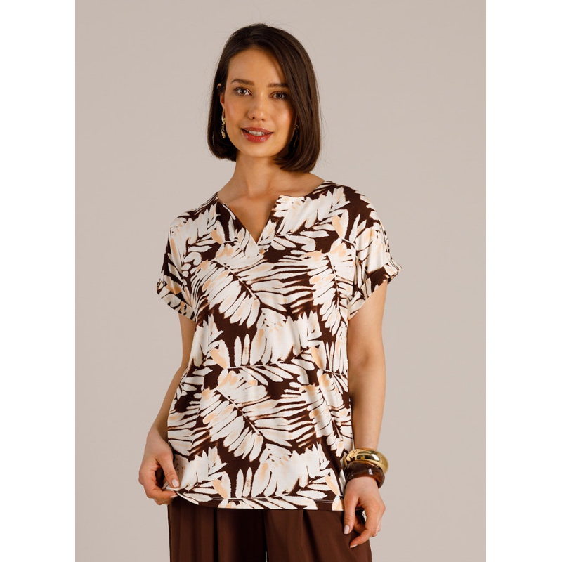 Yest Top Tamsin Coffee Brown